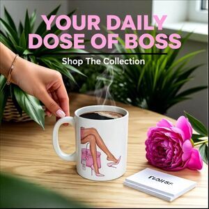 2Sided Boss Lady Mug! Closing Deals in High Heels! Boss Babe - Working Girl Vibe